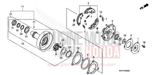 EMBRAYAGE UNIDIRECTIONNEL ANF125T5 de 2005